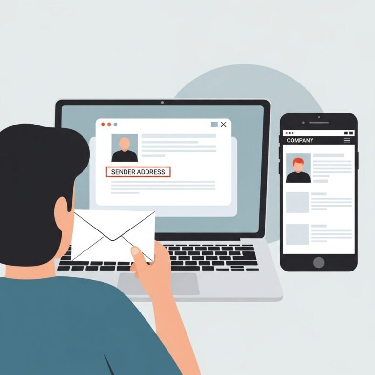 Verify recruiter identity and email domain